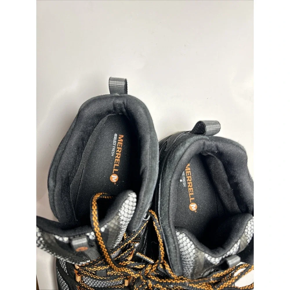 Merrell Moab FST Mid Mens Size 11 Black Waterproof Hiking Shoes J35747W
